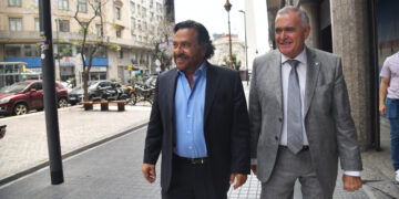 27-11-2025 Reunión de gobernadores en la casa de Salta. Gobernador de Tucuman Osvaldo Jaldo y el gobernador de Salta Gustavo Saenz
Foto Enrique Garcia Medina